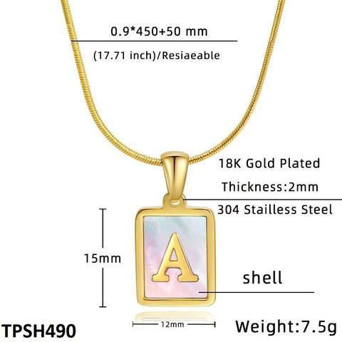 TPSH490 JEC Alphabets Pendent - CPSH
