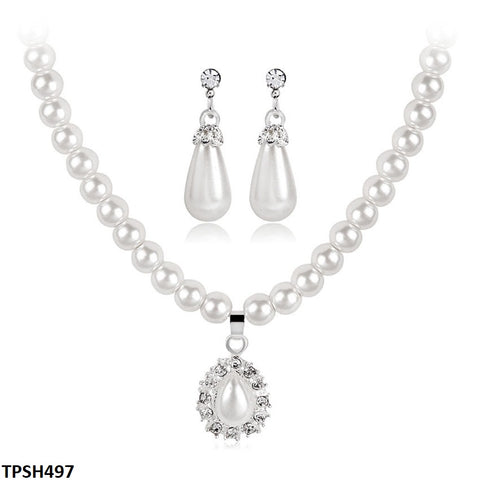 TPSH497 LQP Pearl Pendent Set - CPSH