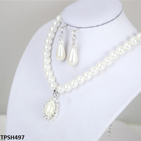 TPSH497 LQP Pearl Pendent Set - CPSH