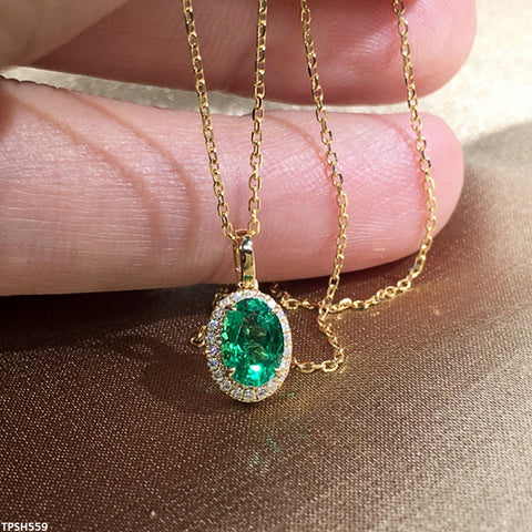 TPSH559 CSH Oval Pendent With Chain - TPSH