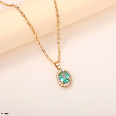 TPSH559 CSH Oval Pendent With Chain - TPSH