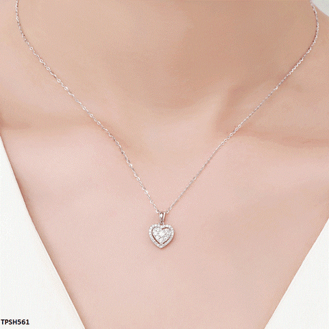 TPSH561 CSH Heart Pendent With Chain - TPSH