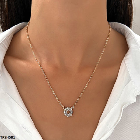 TPSH581 QWN Round Flower Pendent -CPSH