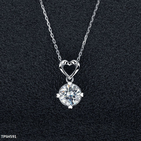 TPSH591 JJF Round Heart Pendent -CPSH