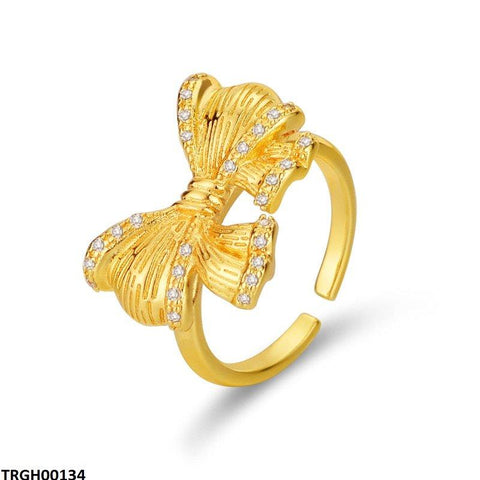 TRGH00134 ZFQ Plain Bow Ring Adjustable - TRGH