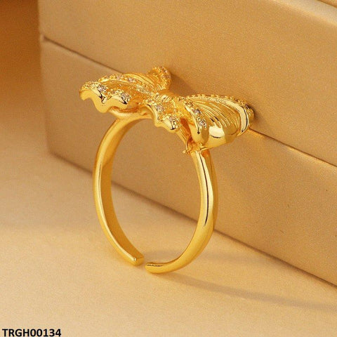 TRGH00134 ZFQ Plain Bow Ring Adjustable - TRGH