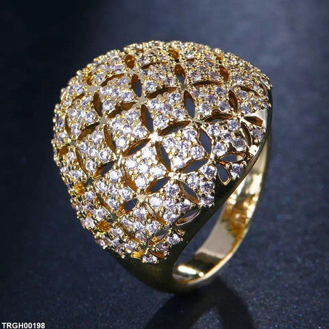 TRGH00198 BYJ Square Stone Ring - TRGH