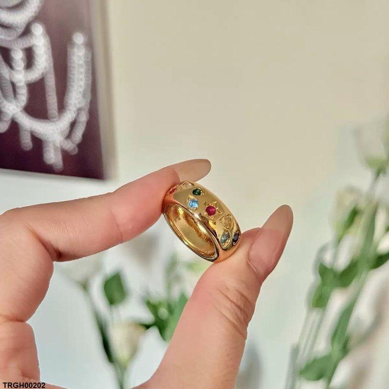 TRGH00202 CJD Round Multi Stone Ring - TRGH – TJ Wholesale
