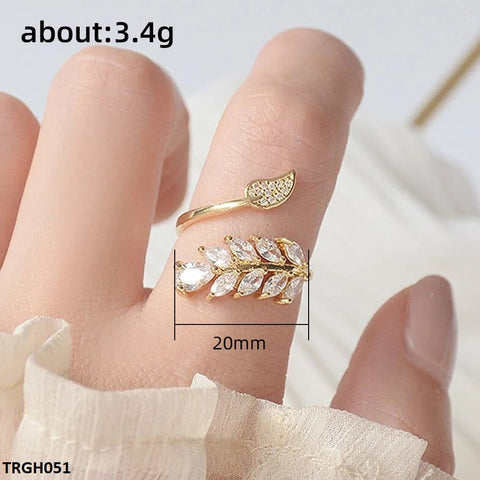 TRGH051 CSH Tier Leaf Ring - TRGH