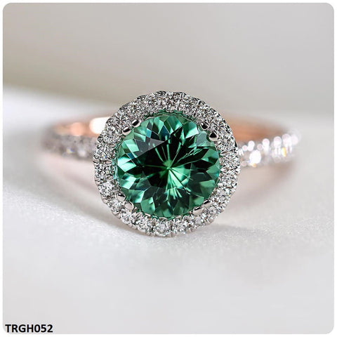 TRGH052 CSH Greenish Round Ring - TRGH