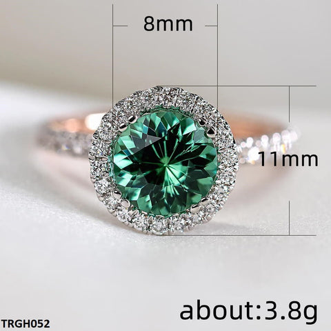 TRGH052 CSH Greenish Round Ring - TRGH