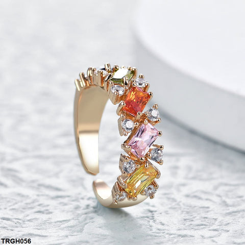 TRGH056 YLE Baguette Band Ring Adjustable - TRGH