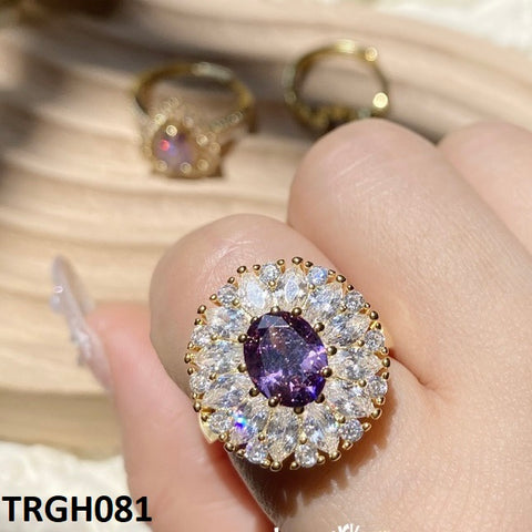 TRGH081 YJF Oval Marquise Ring Adjustable - TRGH
