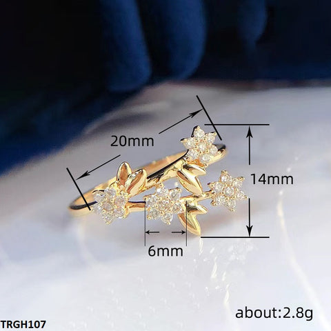TRGH107 CSH Root Flower Ring - TRGH