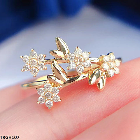TRGH107 CSH Root Flower Ring - TRGH