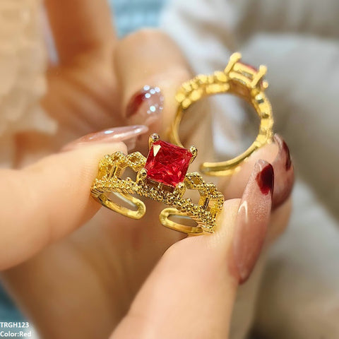 TRGH123 JJS Double Layer Square Ring Adjustable - TRGH