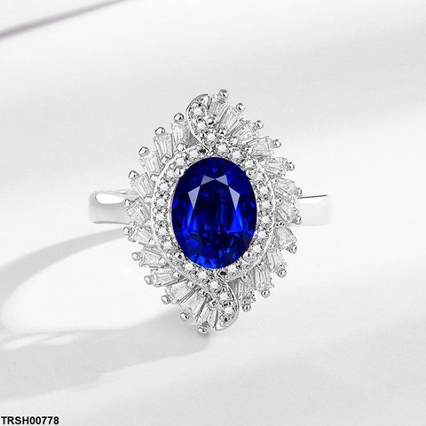 TRSH00778 BLX Oval Baguette Ring Adjustable - TRSH