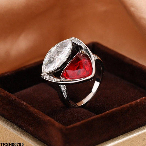 TRSH00795 KYC Imp Double Stone Ring -  TRSH
