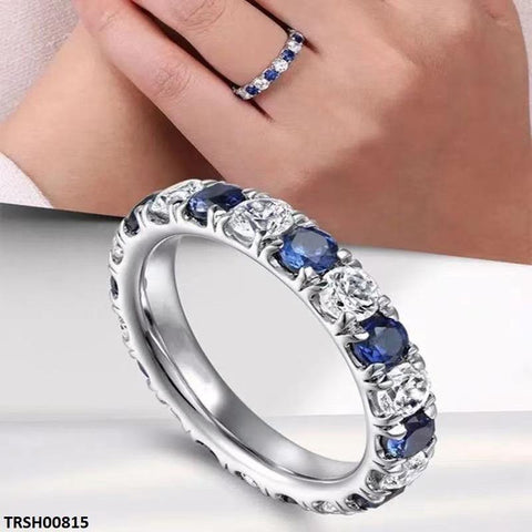 TRSH00815 CSH Round Sapphire Eternity Ring - TRSH