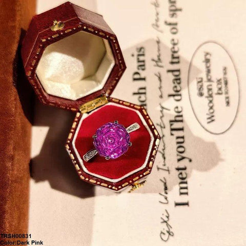 TRSH00831 BJF Round Cathedral Ring Adjustable - TRSH