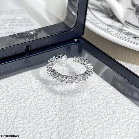 TRSH00843 SJS Round Stone Ring Adjustable - TRSH