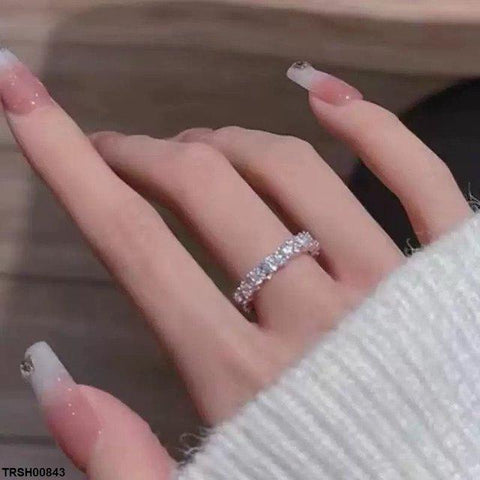 TRSH00843 SJS Round Stone Ring Adjustable - TRSH