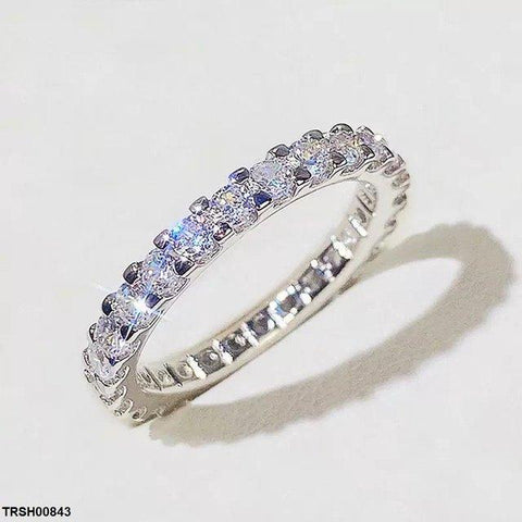 TRSH00843 SJS Round Stone Ring Adjustable - TRSH