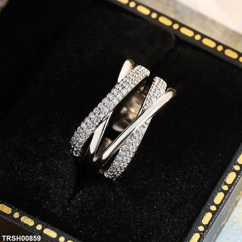 TRSH00859 KYC Double Layer X- Shaped Ring Adjustable - TRSH