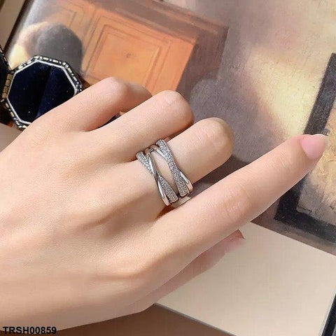 TRSH00859 KYC Double Layer X- Shaped Ring Adjustable - TRSH