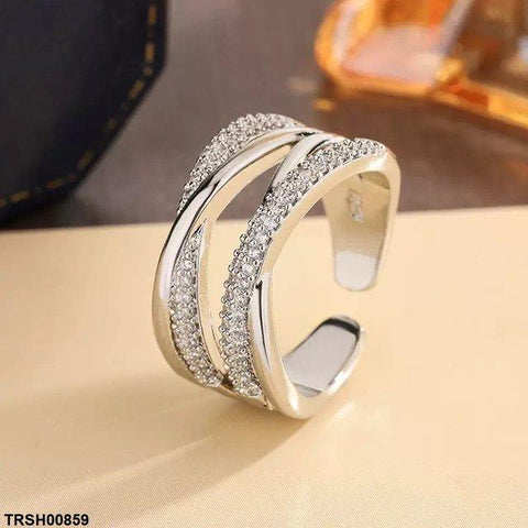 TRSH00859 KYC Double Layer X- Shaped Ring Adjustable - TRSH