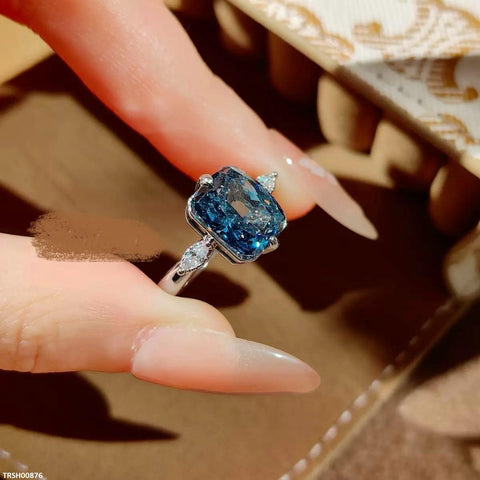TRSH00876 GWH Rectangle Stone Adjustable Ring - TRSH