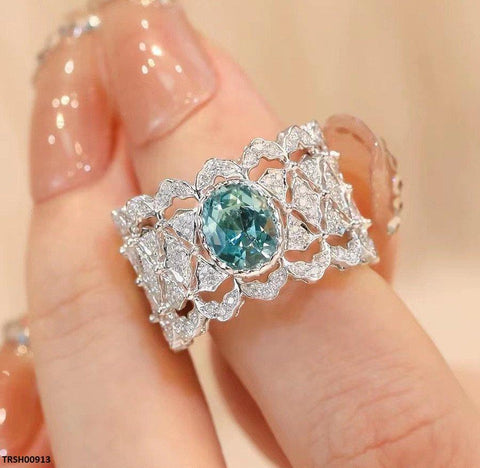 TRSH00913  CJD Imp Zircon Oval Ring  - TRSH