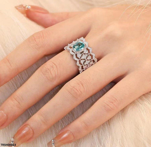 TRSH00913  CJD Imp Zircon Oval Ring  - TRSH