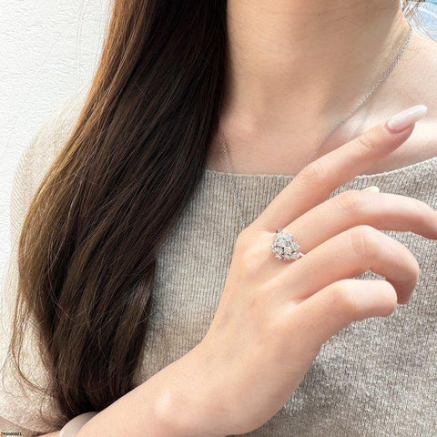 TRSH00921 CJD Flower Ring Adjustable - TRSH