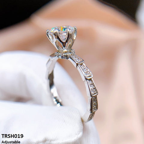 Enhance your style with the TRSH019 ZFQ Round Tapered Ring Adjustable - TRSH. This fashion accessory from TJ Wholesale Pakistan adds a touch of elegance to any outfit. Crafted from high-quality materials, this adjustable ring is a must-have for any fashion-forward individual. Elevate your look with this stunning piece of artificial jewelry.