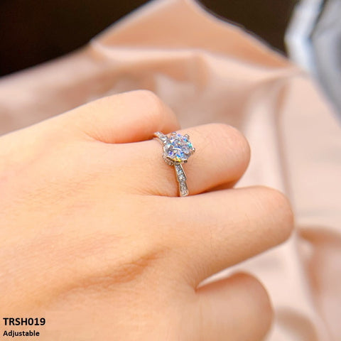 Enhance your style with the TRSH019 ZFQ Round Tapered Ring Adjustable - TRSH. This fashion accessory from TJ Wholesale Pakistan adds a touch of elegance to any outfit. Crafted from high-quality materials, this adjustable ring is a must-have for any fashion-forward individual. Elevate your look with this stunning piece of artificial jewelry.