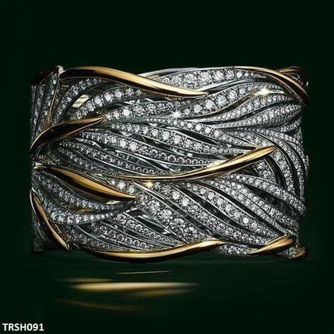 Elevate your style with our TRSH091 CSH Smooth Layers Ring! This fashion accessory from TJ Wholesale Pakistan is perfect for adding a touch of glamour to any outfit. Made from high-quality materials, it's the perfect addition to your collection of fashion and artificial jewelry. Trust us, you won't want to take it off!