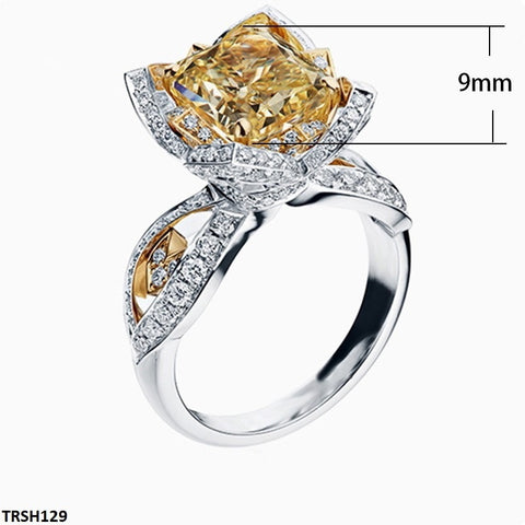 TRSH129 CSH Yellow Heart Ring - TRSH