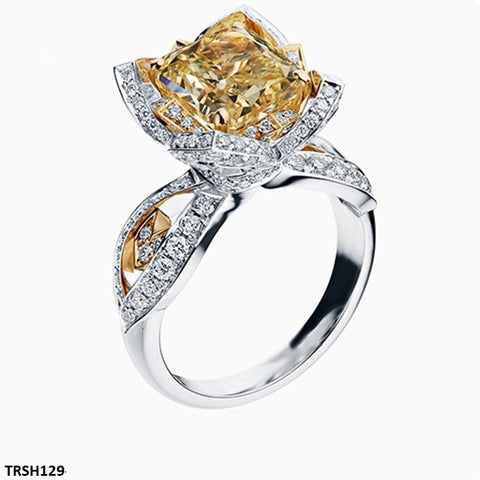 TRSH129 CSH Yellow Heart Ring - TRSH