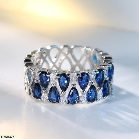 TRSH375 Pear Band Ring - TRSH