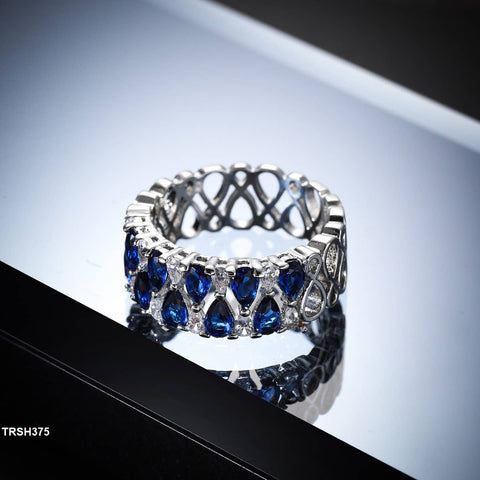 TRSH375 Pear Band Ring - TRSH