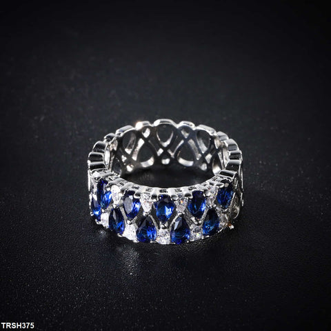 TRSH375 Pear Band Ring - TRSH