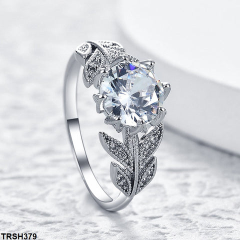 TRSH379 YLE Oval Leaf Ring - TRSH