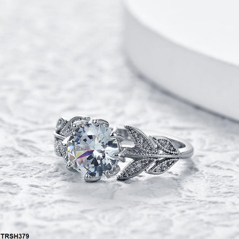 TRSH379 YLE Oval Leaf Ring - TRSH
