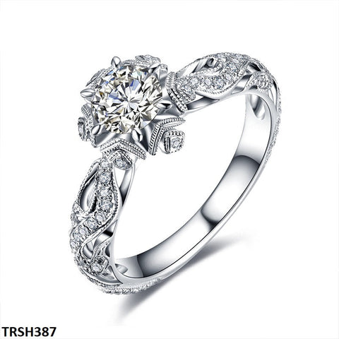 TRSH387 GWH Flower Layered Ring - TRSH