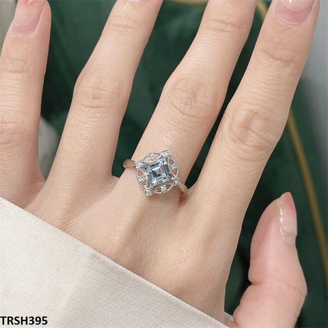 TRSH395 CJD Square Eye Ring Adjustable - TRSH