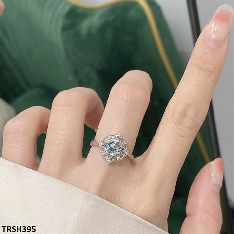TRSH395 CJD Square Eye Ring Adjustable - TRSH