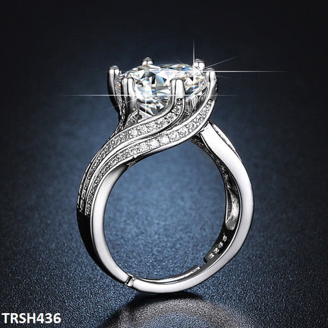 TRSH436 ZFQ Imp Cocktail Adjustable Ring - TRSH