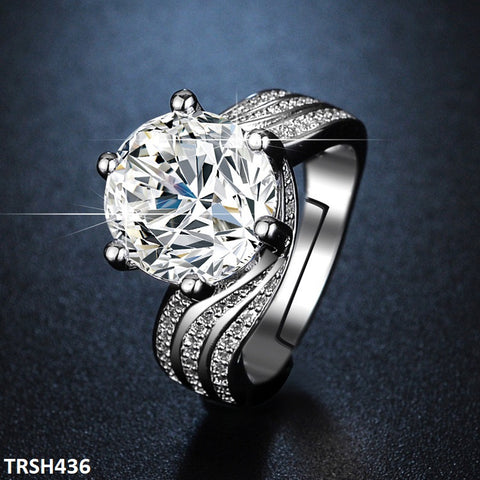 TRSH436 ZFQ Imp Cocktail Adjustable Ring - TRSH