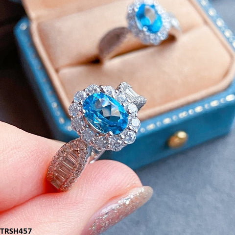 TRSH457 KRL Imp Oval Crystal Adjustable Ring - TRSH